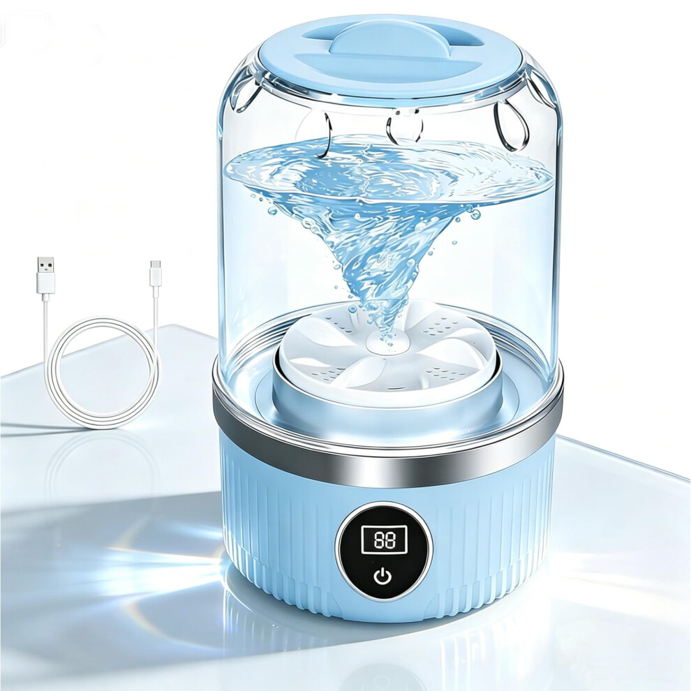 Dmjjsd Underwear Washing Machine, Upgrade 1L Mini Portable Washing Machine, 3