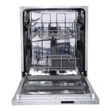 Statesman BDW6014 Integrated 14 Place Dishwasher with Removable Cutlery Basket, 5 Wash Programms, Rear Foldable Racks, 3/6/9 Hour Timer, 60cm Wide, W
