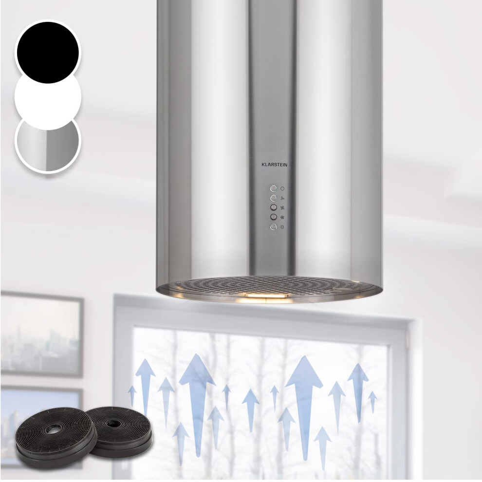 Klarstein Hanging Island Cooker Hood, Extractor Fan For Kitchen Island