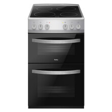 Amica 50cm Electric Cooker - Silver