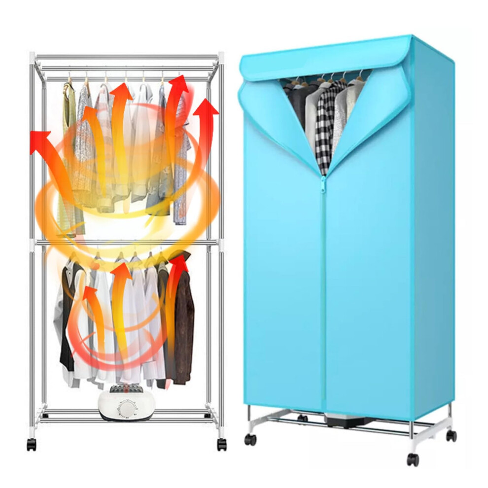 Gziztx 1000W Electric Clothes Dryer Indoor With 2-Tier Foldable Clothe