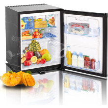 SMETA 12V Fridge for Campervan with Lock, 12V & 240V 2 Way Fridge 40L