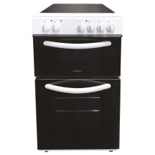 Statesman EDC50W Fan Assisted Double Oven Electric Cooker, 4 Zone Cera