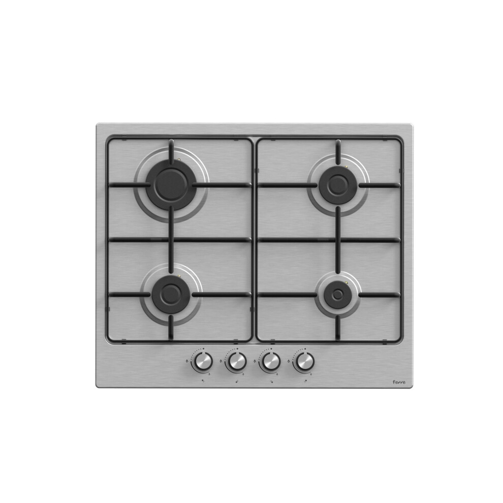 Ferre El001-60Cm Built-In Gas Hob - 4 Burners - Stainless Steel Body