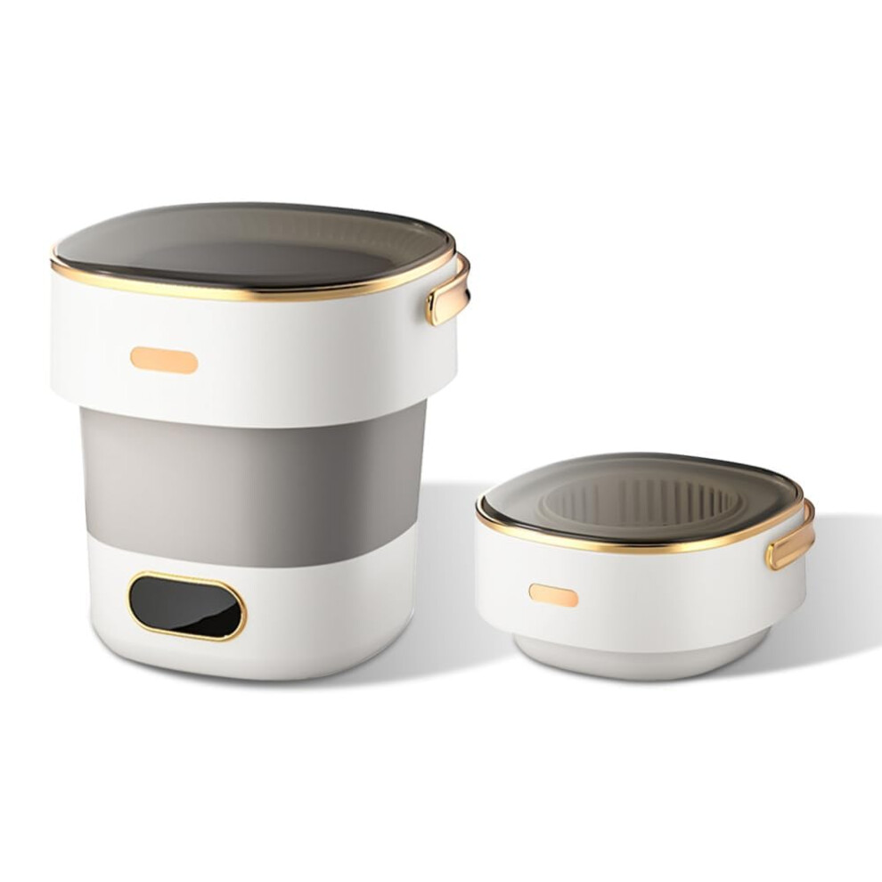 Wejiuafb 13L Collapsible Mini Washing Machine & Spin Dryer - 3 Cleaning Modes,