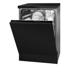 CDA Integrated Standard Dishwasher - Black with Fixed Kit - E Rated