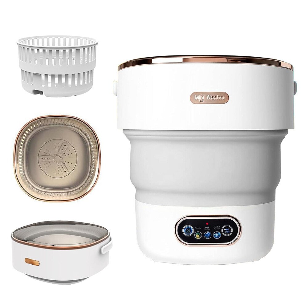 Vuhigib Portable Washing Machine, 15L Mini Folding Washing Machine With 3 Clea