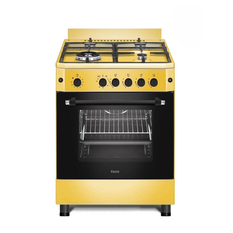 Ferre F6ip40gf-Gin-W 60Cm Freestanding Gas Cooker With Wok Burner & Tu