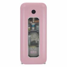 Retro freestanding drinks cooler with built in wireless phone charger - Tea Rose 5055833408139
