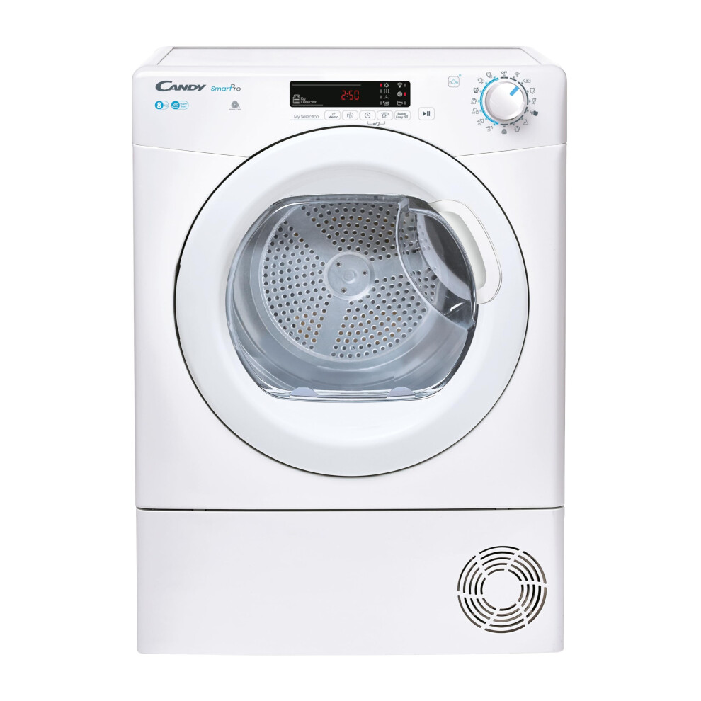 Candy Smart Pro Csoe C8dg-80 Condenser Tumble Dryer, 8Kg, White, B Cla