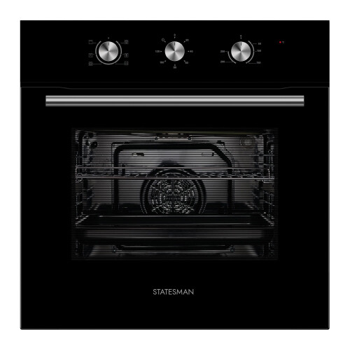 statesman Statesman BSF160BL Built-In Single Cavity Fan Oven, 4 Cooking Function