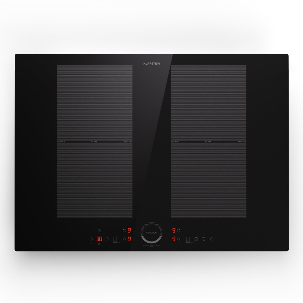 Klarstein Induction Hob, Glass Ceramic 7000W Induction Hob With 4 Plat