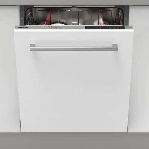 Sharp SHARP QW-NI13I49EX-EN Fully Integrated Standard Dishwasher - Silver Co