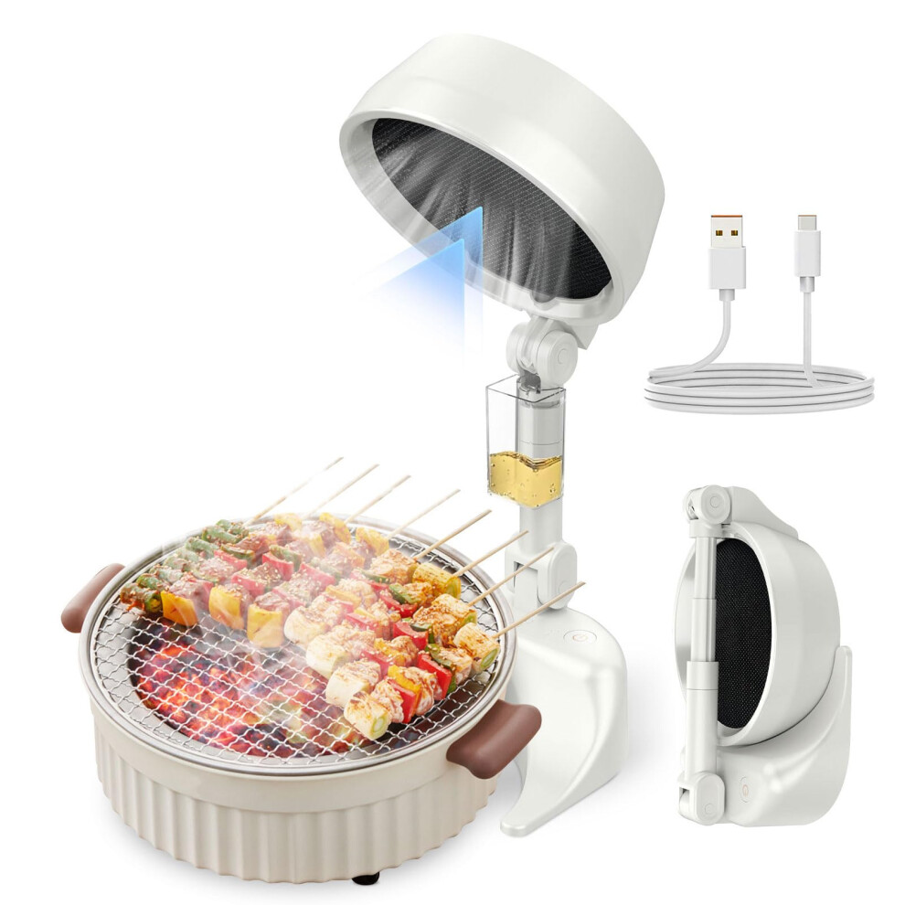 Topaik Portable Extractor Fan,Cooker Hood,Mini Desktop Hood Kitchen Extractor