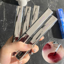 (Matches the image) Silver Tube Mirror Lip Gloss Cool Red Moisturizing Nude Lipgloss Liquid Lipsticks Long Lasting Makeup Cosmetics