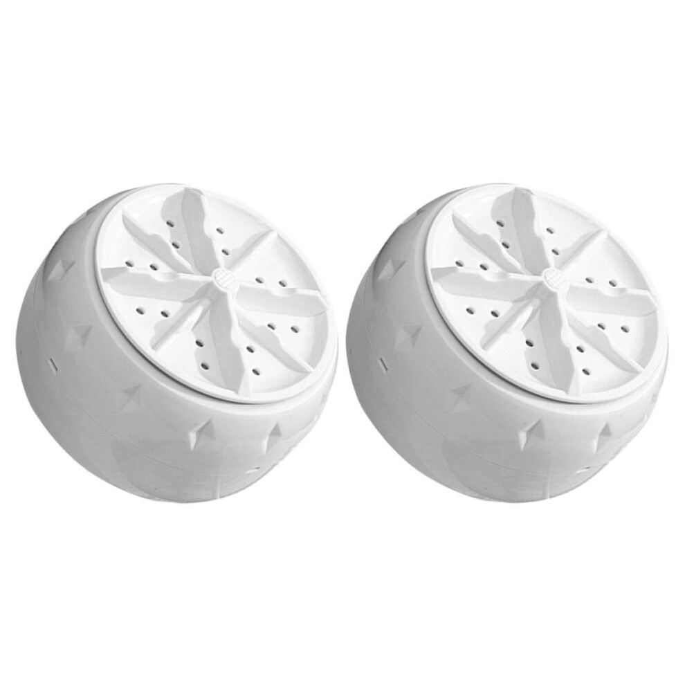 Diyeah 2Pcs Portable Mini Automatic Washing Machines With Turbo Agitat