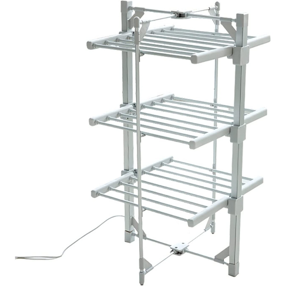 3 Tier Electric Heated Clothes Laundry Airer Dryer Electric Clothes Dr