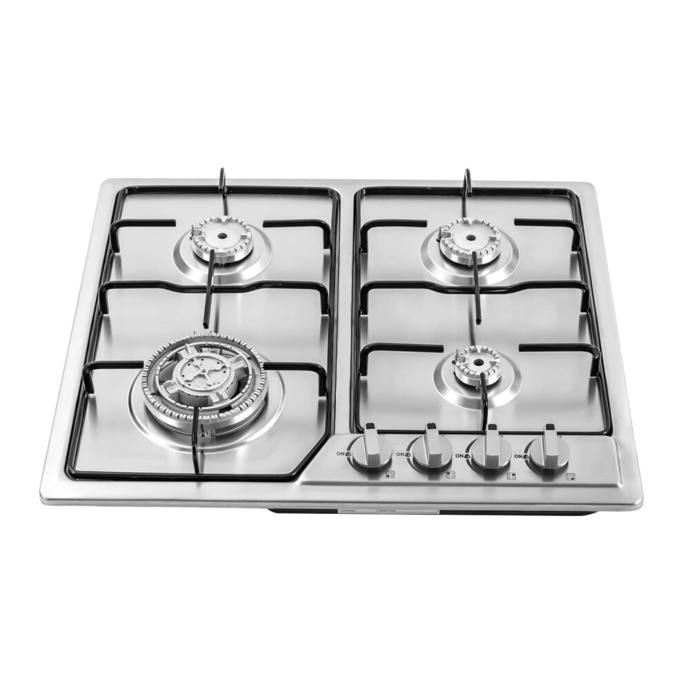 Shiyinge 4 Burners Kitchen Built-In Gas Hob Cooker Stainless Steel Stove Top Co