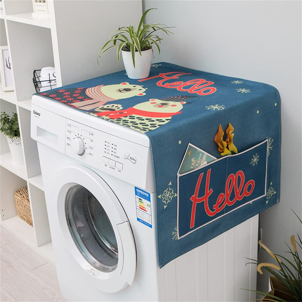 Lukery Fridge Dust Covers For Top, Multi-Functional Machine Cover With