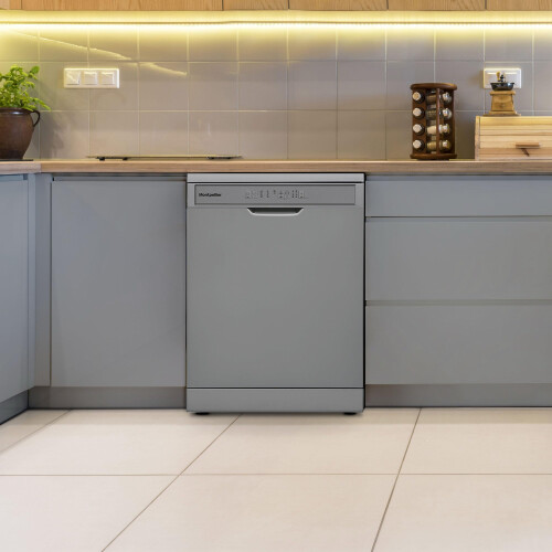 MONTPELLIER Montpellier MDWD1354S Silver 60cm Freestanding Dishwasher