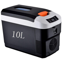 YADLCR Car Fridge, Electric Cool Box,10L Litre Freezer 12V 220V Portable Mini Travel Refrigerator Hot/cold Suitable for Truck Driver, Camping, Picnic