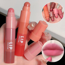 (Matches the image) 4 In 1 Nude Matte Lipstick Pencil Kit Velvet Sexy Red Lip Tint Non-stick Cup Multicolour Lipstick Pen Makeup Lips Cosmetic Set