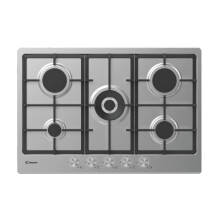 Candy CHG74WPX Gas Hob 75cm Wide 60cm Hollow 5 Burner 12150W 3 Grills