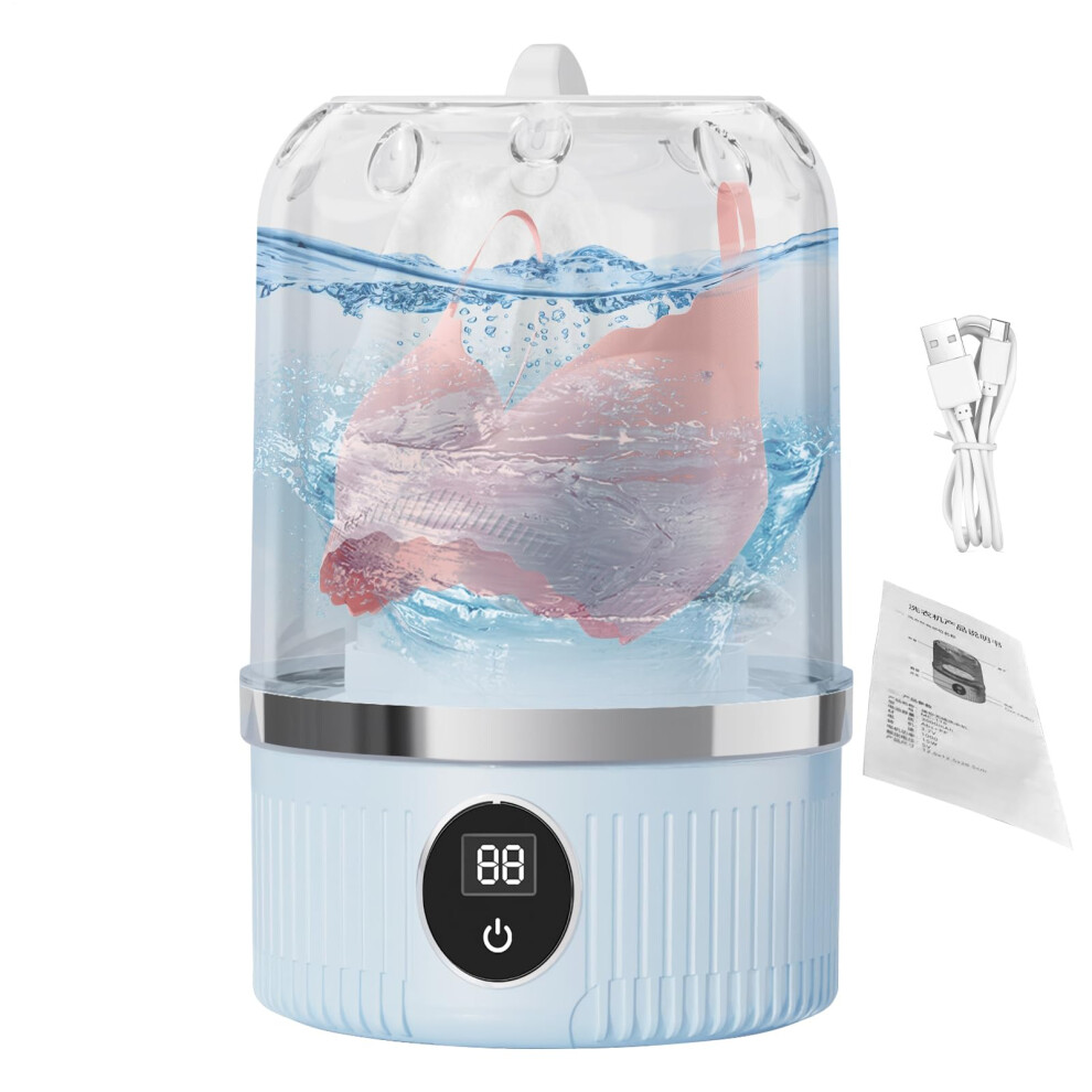 Hqunjikp Small Washing Machine,Compact Underwear Washer | Energy-Effic