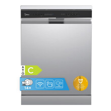 Midea Freestanding Dishwasher with 14 Place Settings, Wi-Fi Connected,