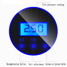 (red) Portable Air Compressor Auto Tire Pump with Digital Display Pressure Gauge