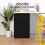 Abode Under Counter Freezer 48cm Wide Freestanding Black 60 Litre with 5