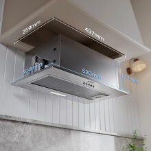 COMFEE Integrated Cooker Hood CHL17EM21I 52cm Stainless Steel Builtin Extra