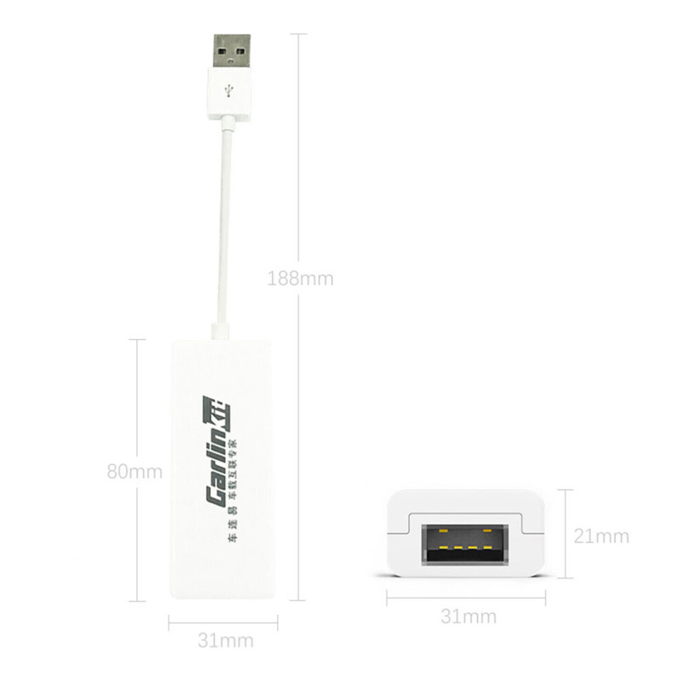 (Black) Smart Car Link Dongle Usb Portable Navigation Player Plug Play Auto For Apple Carplay Android System Smart Link Gps Black 110691638632