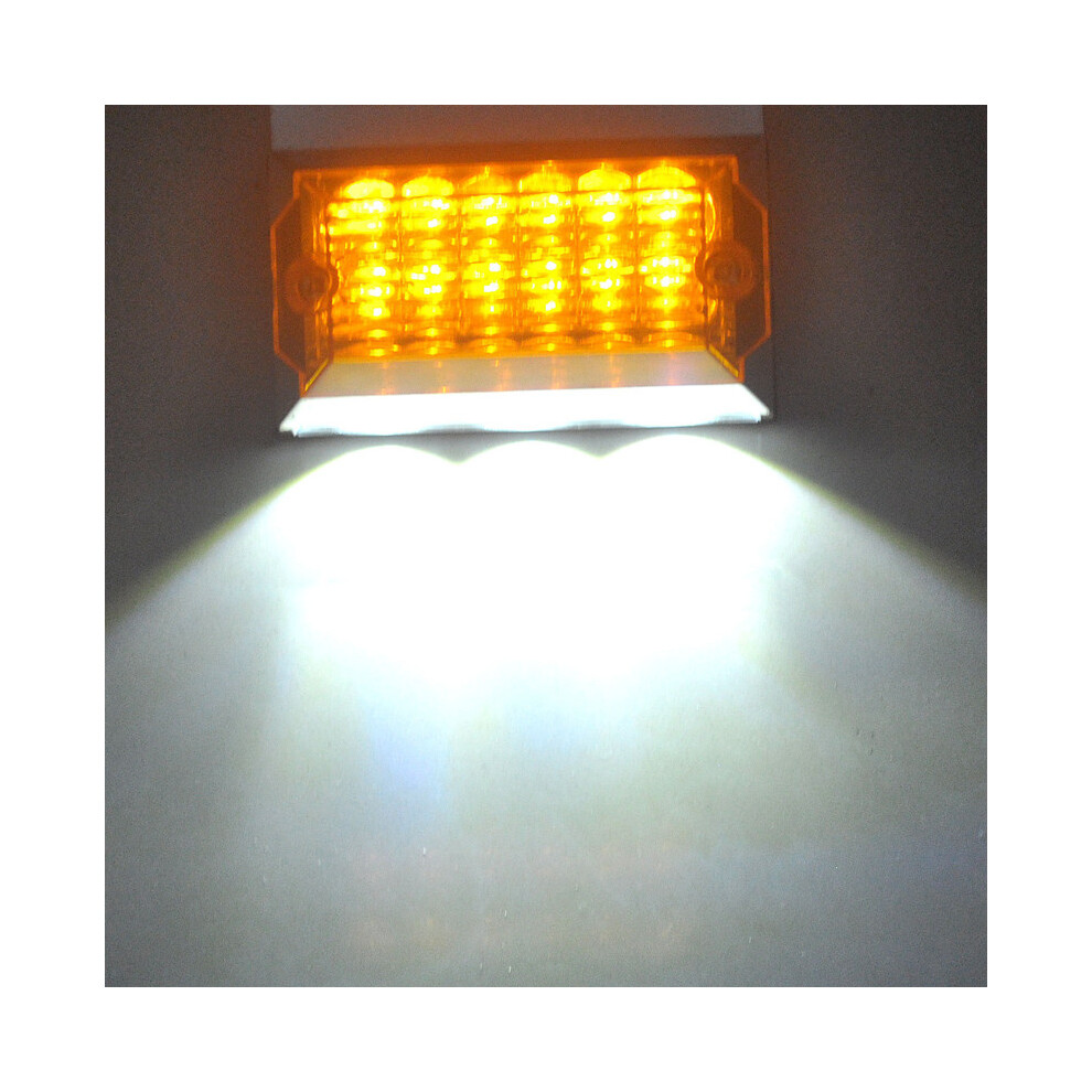 () 2Pcs Car Led Clearance Side Marker Lamp For Automobile Truck Trailer Caravan 24V Yellow/Light 110691635686