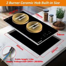 Induction Hob 2 ring induction hob plug in hobinduction cooker 30cm with Ch