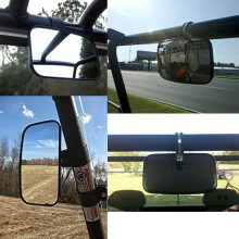 8" x 4.5" ATV/UTV Rear View Mirror for 1.5", 1.75", or 2" Roll Cage Bars