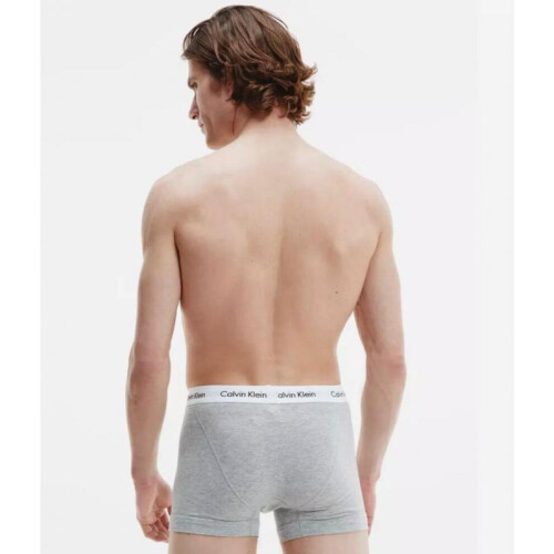 (S) Men's 3 Pack Low Rise Boxer Trunks Classic Fit-B/W/G- S-XL 1