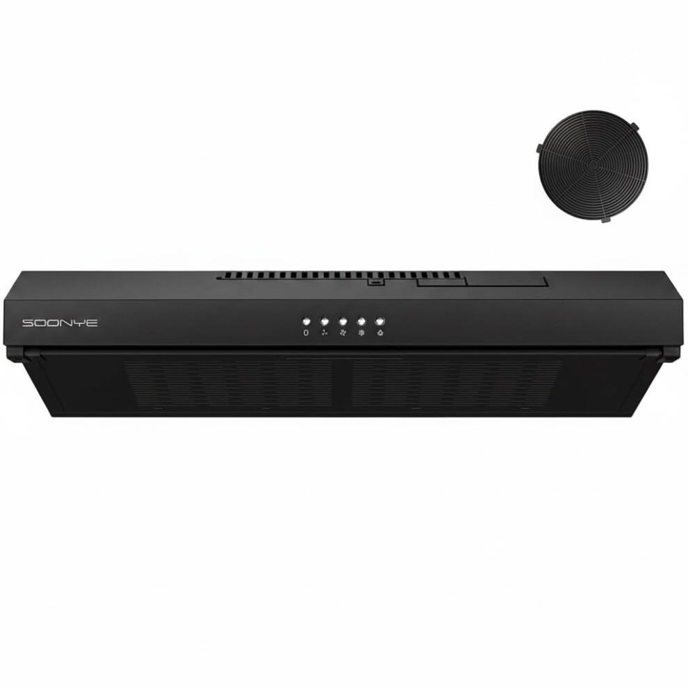 Soonye 60Cm Visor Cooker Hood Extractor Hood, Undercabinet Hood Wall M