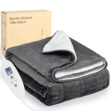Electric Heated Blanket Throw,Electric Throw with 4 Heat Settings & 4 Hours Auto-Off Timer