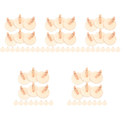 100Stk Robuste Holzclips Mini Klammern Für Memo Und 1