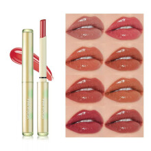 (Matches the image) Water-Sensitive Lipstick - Long-Lasting, Non-Stick Cup, Moisturizing Lip Glaze for Autumn & Winter, Enhances Natural Lip Color