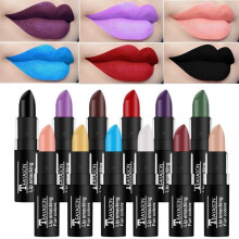 (Matches the image) Waterproof  Velvet Matte Long Lasting Highly Pigmented Nude Lipstick Luxury Party Lips Makeup Cosmetics