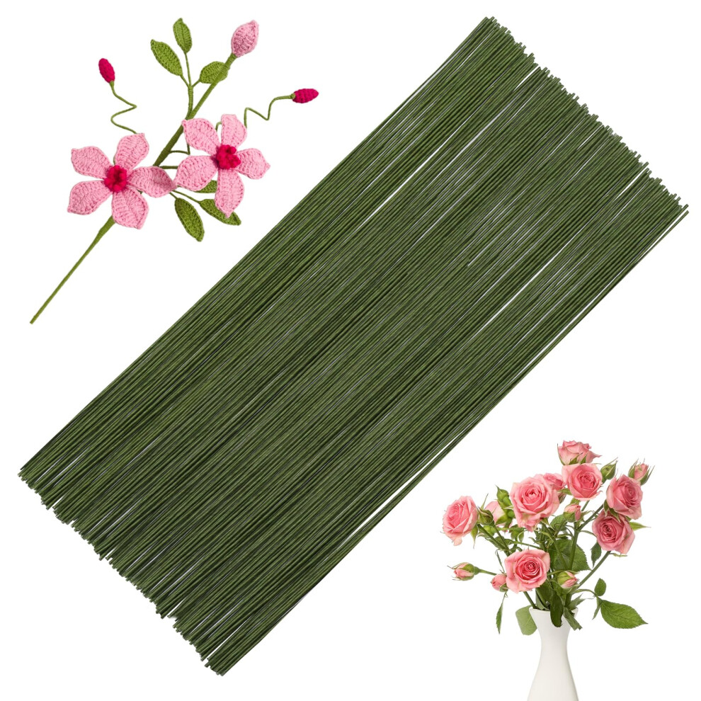 Namner 200 Pcs Green Florist Wire Stems 5003819530527