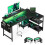 Coleshome L Shaped Gaming Desk with LED Lights 1