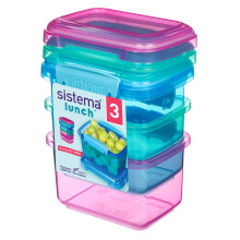 Sistema Lunch Food Storage Containers - 400 ml - Small Snack Pots
