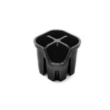 Addis 517939 Cutlery Utensil Drainer Caddy with 4 Compartments - Black