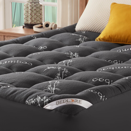 BEDLORE Mattress Topper Double Bed Viscose Derived from Bamboo