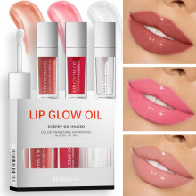 (Matches the image) 3Pcs/set Lip Oil Lip Gloss Water-glossy Mirror Lip Glaze Lip Makeup Cosmetics Lip Care