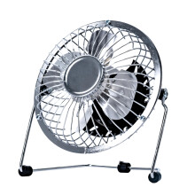 Status 4 Inch USB Desk Fan - Mini Portable Single Speed Personal Cooli