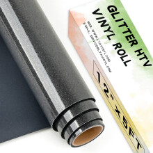 Lya Vinyl Glitter Black Heat Transfer Vinyl